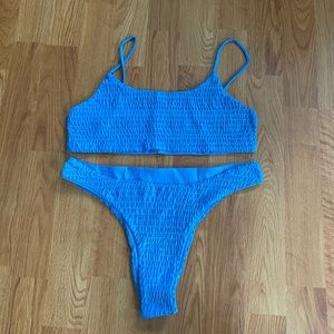 Blue bikini